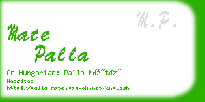 mate palla business card